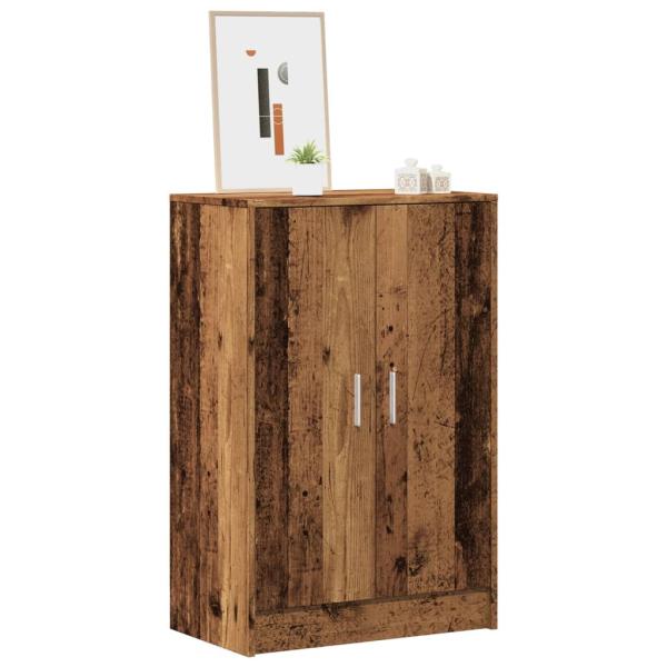 ARDEBO.de - Schuhschrank Altholz-Optik 60x35x92 cm Holzwerkstoff