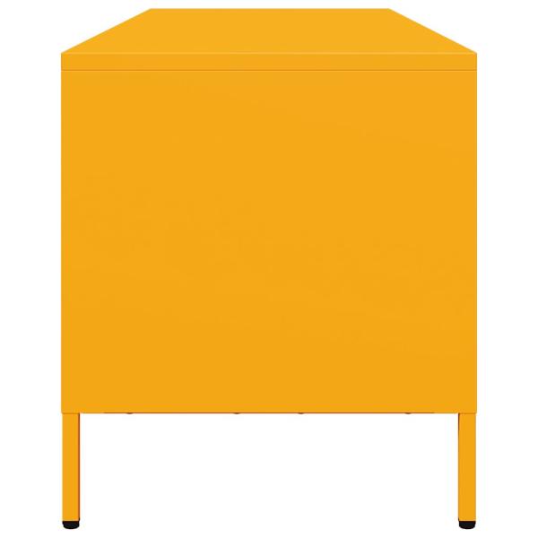 TV-Schrank Senfgelb 135x39x43,5 cm Kaltgewalzter Stahl