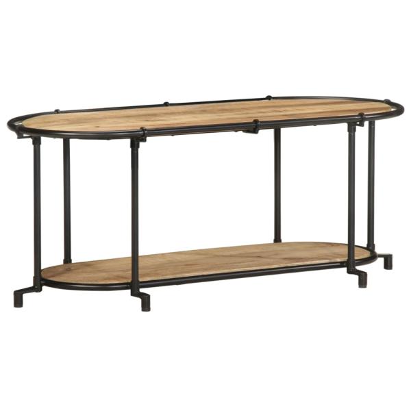 ARDEBO.de - TV-Regal 100x42x40 cm Raues Mangoholz