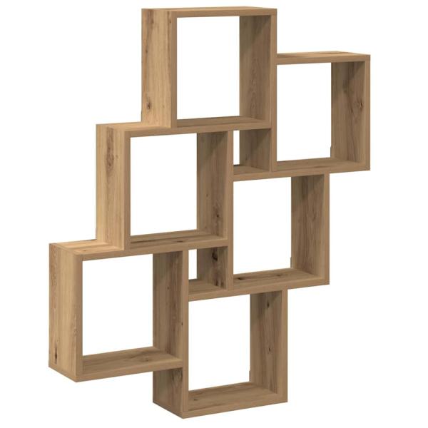 ARDEBO.de - Würfelregal Artisan-Eiche 78x15x93 cm Holzwerkstoff