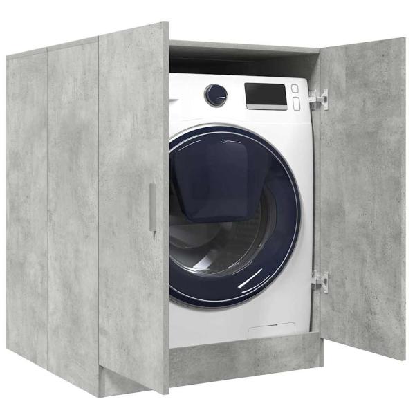 ARDEBO.de - Waschmaschinenschrank Betongrau 70,5x71,5x91,5 cm