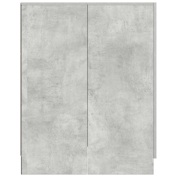 Waschmaschinenschrank Betongrau 70,5x71,5x91,5 cm