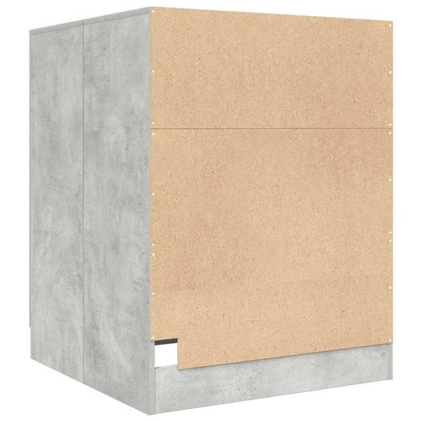 Waschmaschinenschrank Betongrau 70,5x71,5x91,5 cm
