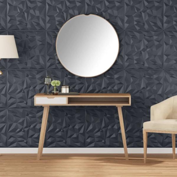 ARDEBO.de - Wandpaneele 24 Stk. Grau 50x50 cm XPS 6 m² Amethyst