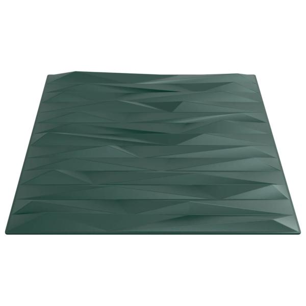 Wandpaneele 24 Stk. Grün 50x50 cm XPS 6 m² Stein