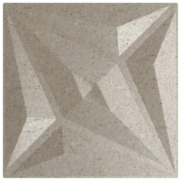 Wandpaneele 12 Stk. Schwarz 50x50 cm XPS 3 m² Stern