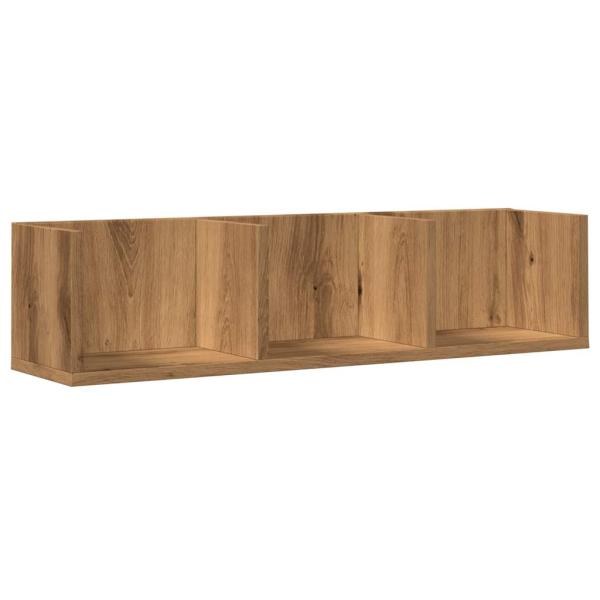 ARDEBO.de - CD-Wandregal Artisan-Eiche 75x18x18 cm Holzwerkstoff
