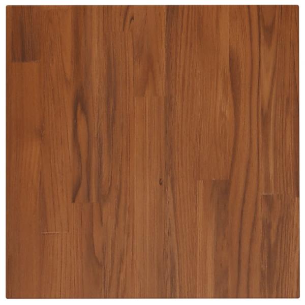 Tischplatte Quadratisch Dunkelbraun 40x40x1,5cm Eiche Behandelt