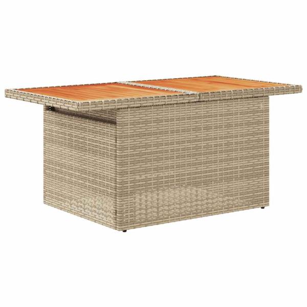ARDEBO.de - 8-tlg. Garten-Sofagarnitur mit Kissen Beige Poly Rattan