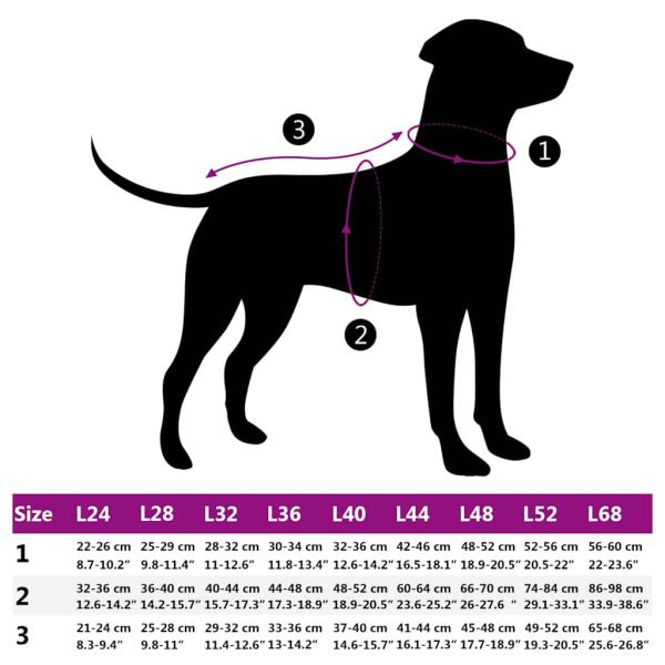 Hundemantel mit Geschirr Wasserdicht Reflektierend Rot 3XL
