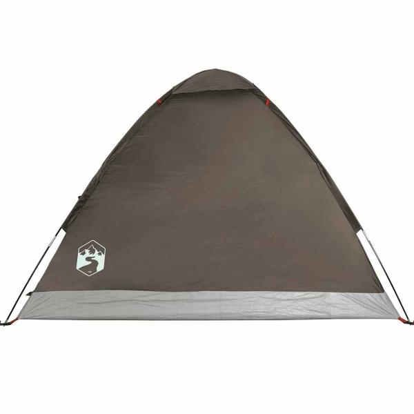 Kuppel-Campingzelt 4 Personen Braun Wasserdicht