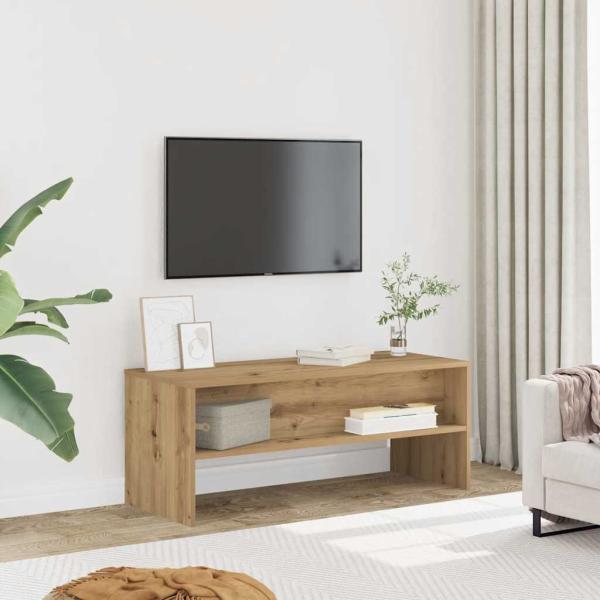 ARDEBO.de - TV-Regal Artisan-Eiche 100x40x40 cm Holzwerkstoff