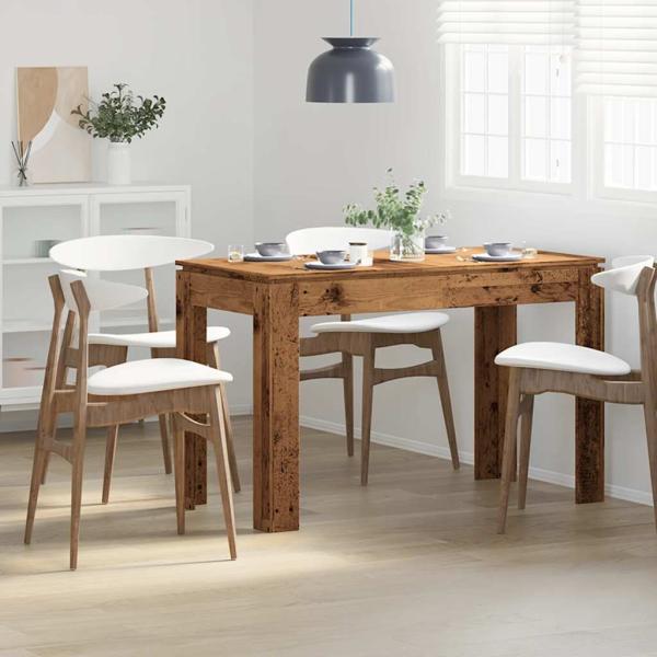 ARDEBO.de - Esstisch Altholz-Optik 120x60x76 cm Holzwerkstoff