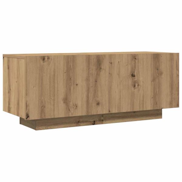 TV-Schrank mit LED-Leuchten Artisan-Eiche 100x35x40 cm