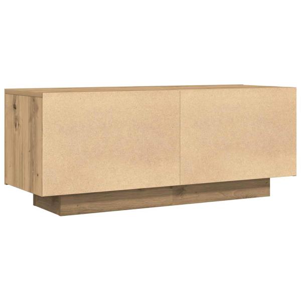 TV-Schrank mit LED-Leuchten Artisan-Eiche 100x35x40 cm