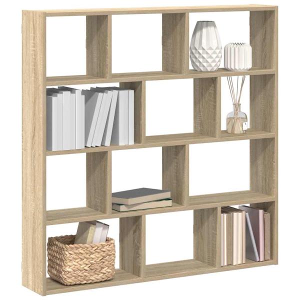ARDEBO.de - Würfelregal 12 Fächer Sonoma-Eiche Holzwerkstoff
