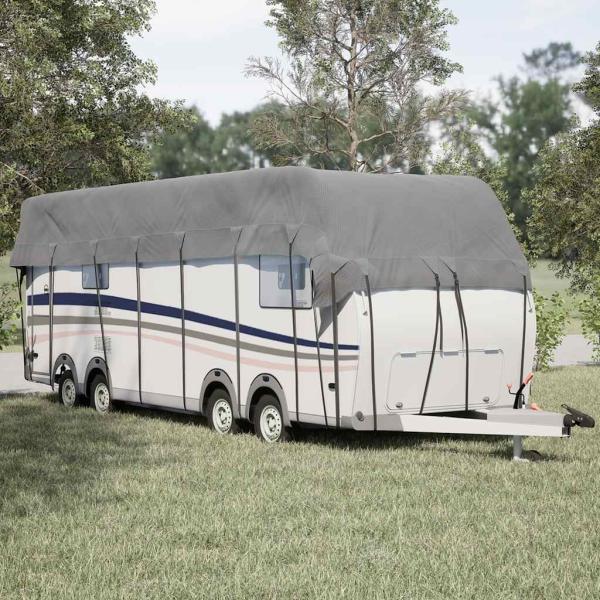 ARDEBO.de - Dachplane für Wohnwagen Grau 900x300 cm Vliesstoff