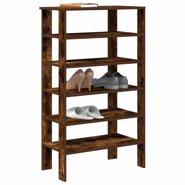 ARDEBO.de - Schuhregal Räuchereiche 61x32x105 cm Holzwerkstoff