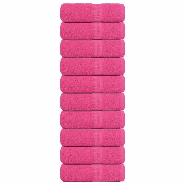 ARDEBO.de - Seiftücher 10 Stk. Rosa 30x30 cm 360 g/m² 100% Baumwolle
