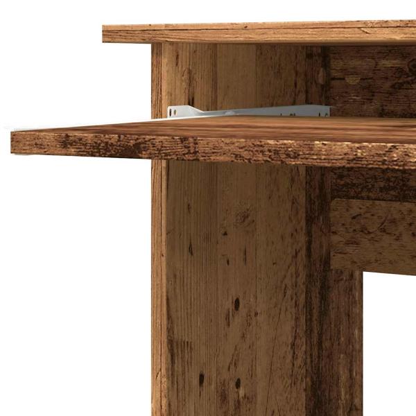ARDEBO.de - Eckschreibtisch Altholz-Optik 120x140x75 cm Holzwerkstoff