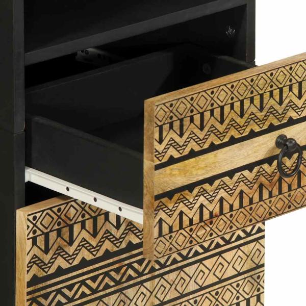 3-tlg. Badmöbel-Set Massivholz Mango