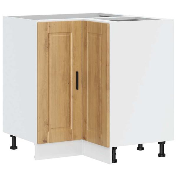 ARDEBO.de - Küchen-Eckunterschrank Porto Artisan-Eiche Holzwerkstoff