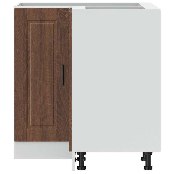 Küchen-Eckunterschrank Porto Braun Eichen-Optik Holzwerkstoff