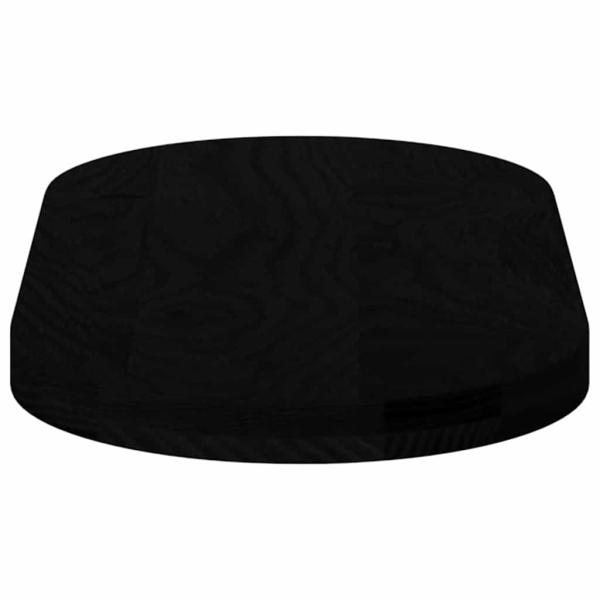 Tischplatte Dunkelbraun 80x40x4 cm Massivholz Eiche Oval