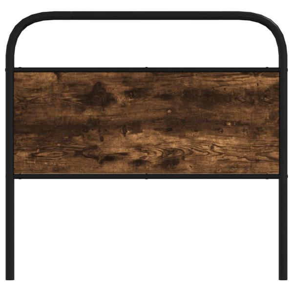 Kopfteil Räuchereiche 107 cm Stahl und Holzwerkstoff