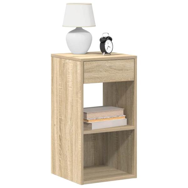 ARDEBO.de - Nachttische mit Schublade 2 Stk. Sonoma-Eiche 35x34x66,5 cm