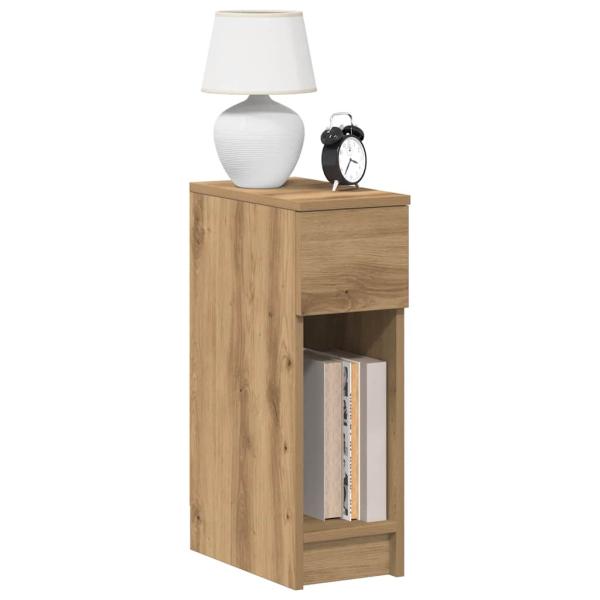 ARDEBO.de - Nachttisch mit Schublade Artisan-Eiche 20x36x60 cm