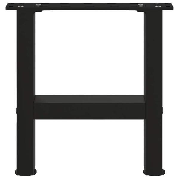 Couchtischbeine Schwarz 2 Stk. 30×40 cm Stahl