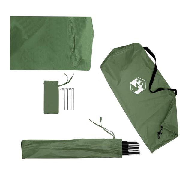 Duschzelt Grün Wasserfest