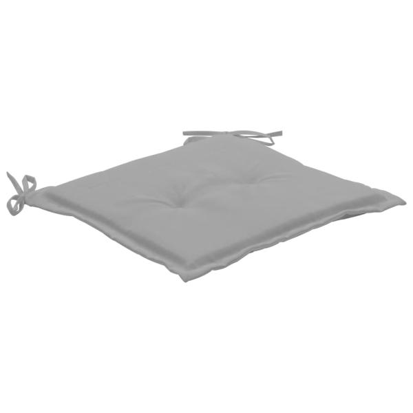 Gartenstuhl-Kissen 2 Stk. Grau 50x50x3 cm Oxford-Gewebe