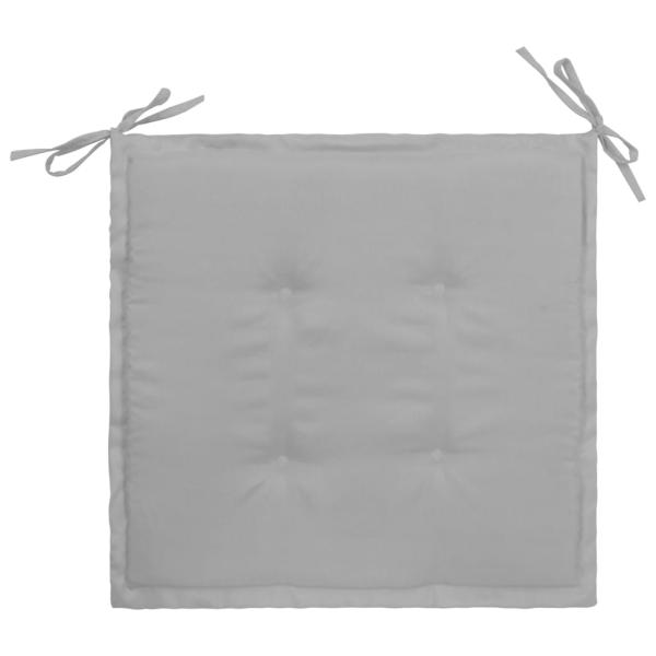 Gartenstuhl-Kissen 2 Stk. Grau 50x50x3 cm Oxford-Gewebe