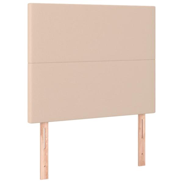 Boxspringbett mit Matratze Cappuccino-Braun 90x200cm Kunstleder