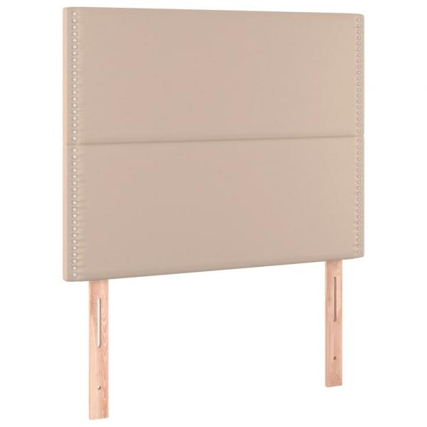 Boxspringbett mit Matratze & LED Cappuccino-Braun 90x190cm
