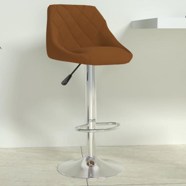 ARDEBO.de - Barhocker Braun Samt