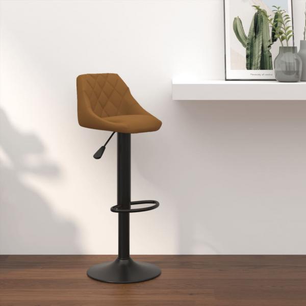 ARDEBO.de - Barhocker Braun Samt