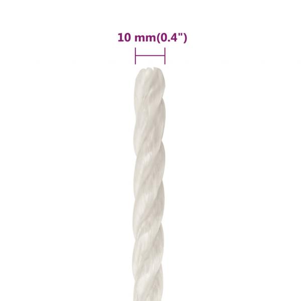Arbeitsseil Weiß 10 mm 500 m Polypropylen