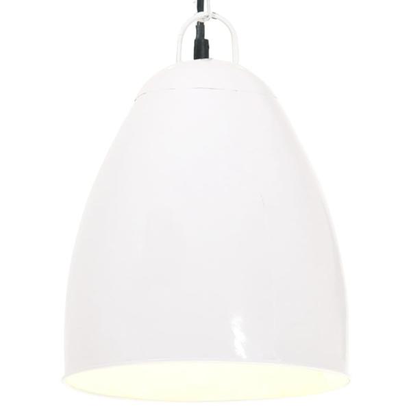 ARDEBO.de - Hängelampe Industriestil 25 W Weiß Rund 32 cm E27