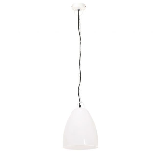 Hängelampe Industriestil 25 W Weiß Rund 32 cm E27