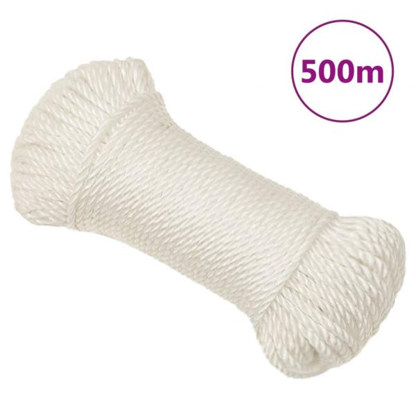 ARDEBO.de - Arbeitsseil Weiß 8 mm 500 m Polypropylen