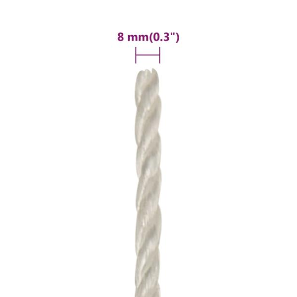 Arbeitsseil Weiß 8 mm 500 m Polypropylen