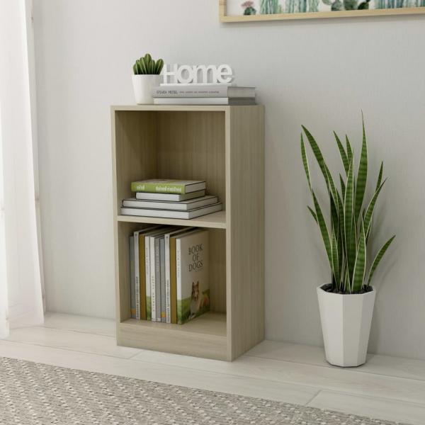 ARDEBO.de - Bücherregal Sonoma-Eiche 40x24x75 cm Holzwerkstoff