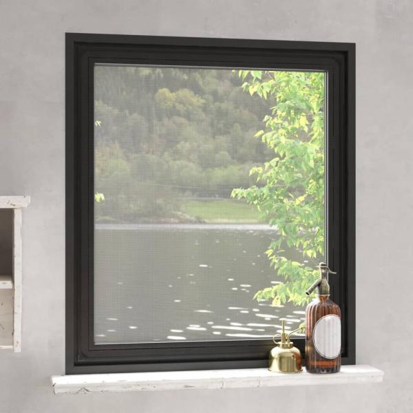 ARDEBO.de - Magnet-Insektenschutz für Fenster Anthrazit 120x140 cm