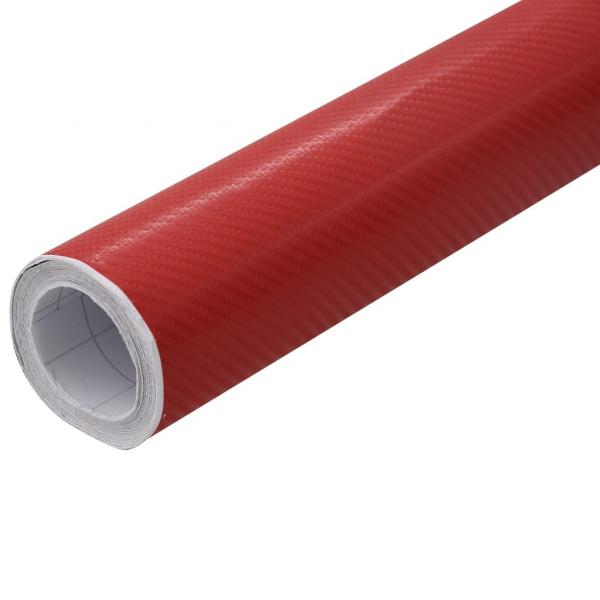 Autofolien 2 Stk. 4D Rot 100x150 cm