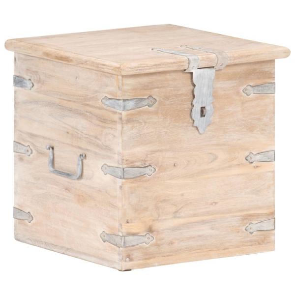 Truhe 40x40x40 cm Akazie Massivholz