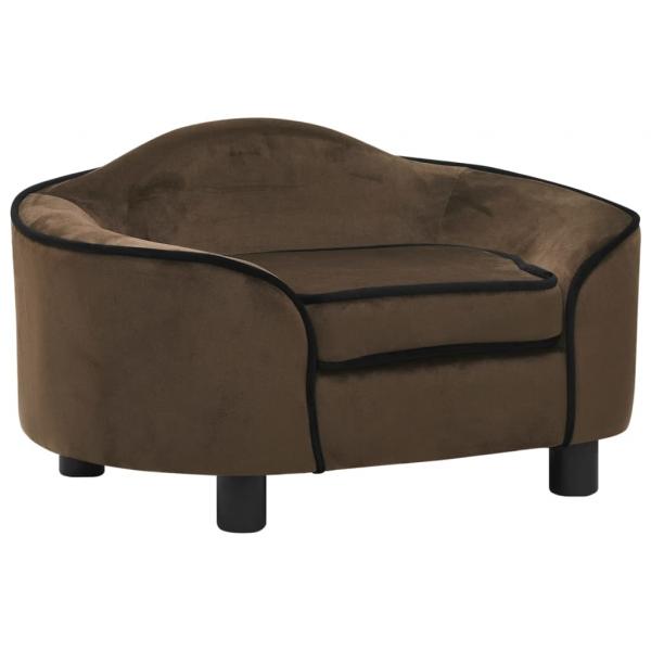 ARDEBO.de - Hundesofa Braun 67x47x36 cm Plüsch