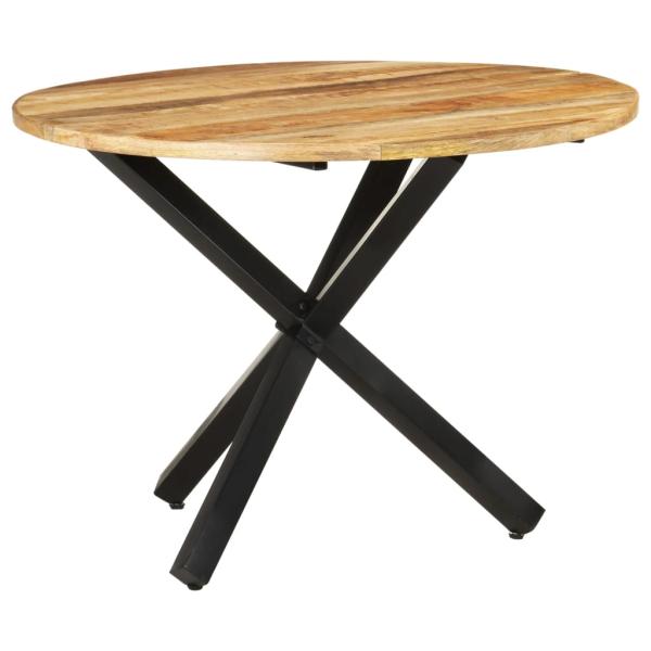 ARDEBO.de - Esstisch Rund 100x100x75 cm Raues Mangoholz